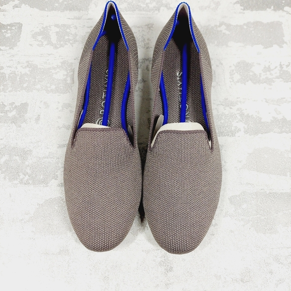 New Rothy's The Loafer Mocha Knit Round Toe Slip On Loafers T605